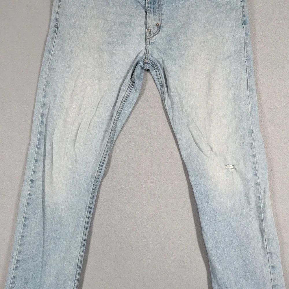 Levi's 513 Jeans‎ Mens 36x32 Light Wash Slim Straight Denim Casual Everyday Wear